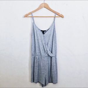 Forever 21 Surplice Button Romper